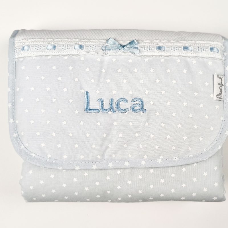 Cambiador bebé con "estrellitas" en azul