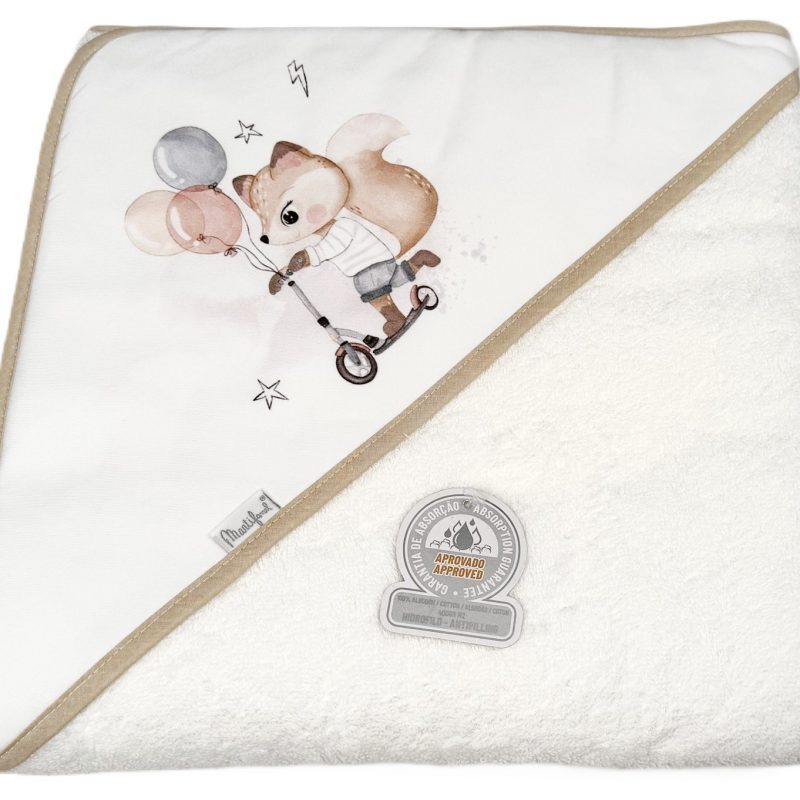 Capa de baño 1 metro "Zorrito" Digital Camel