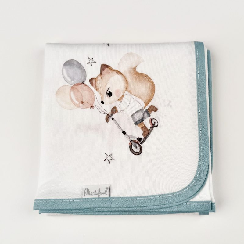 Gasa babita "Zorrito" Digital Azul Petróleo