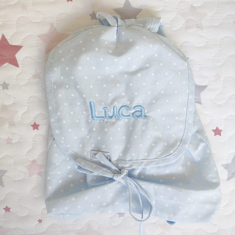 Mochila infantil con "estrellitas" en azul