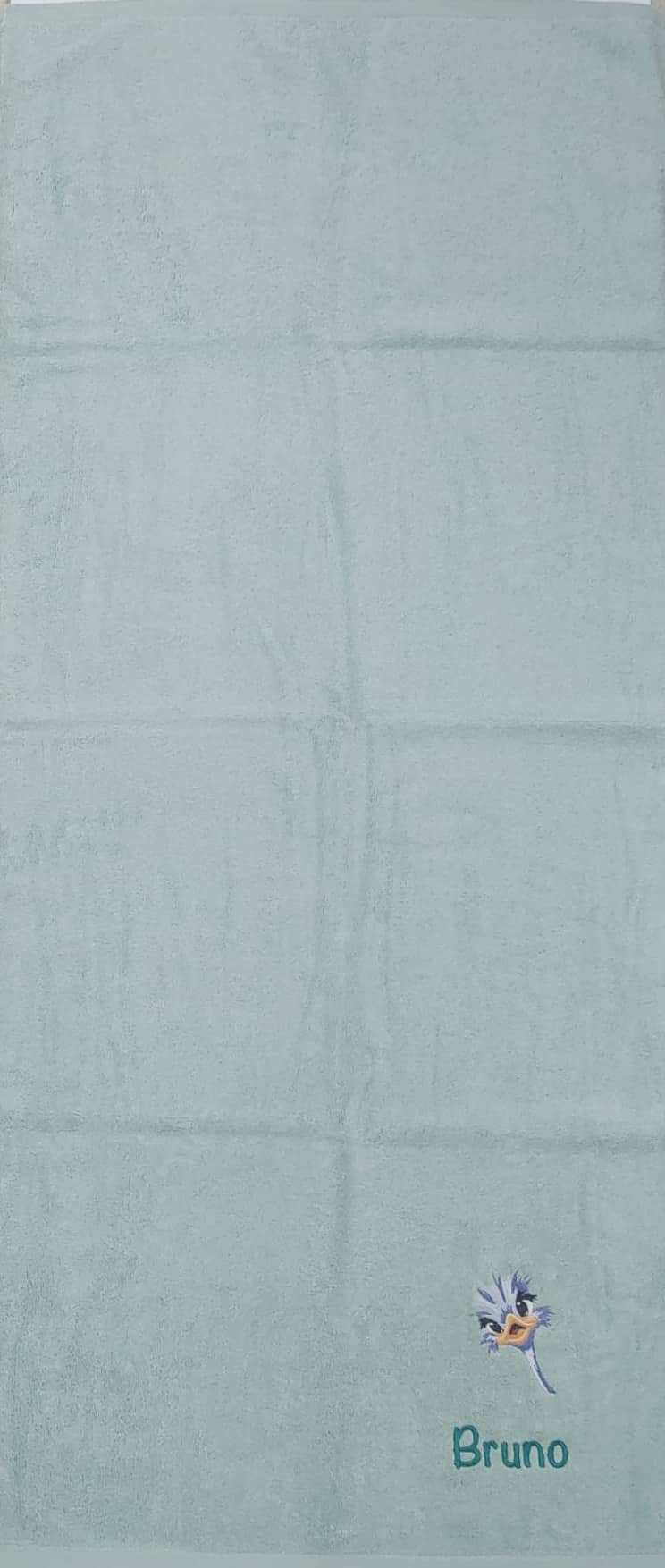 Toalla Infantil Verde/Verde Petróleo "Trus-Trus" - Imagen 2