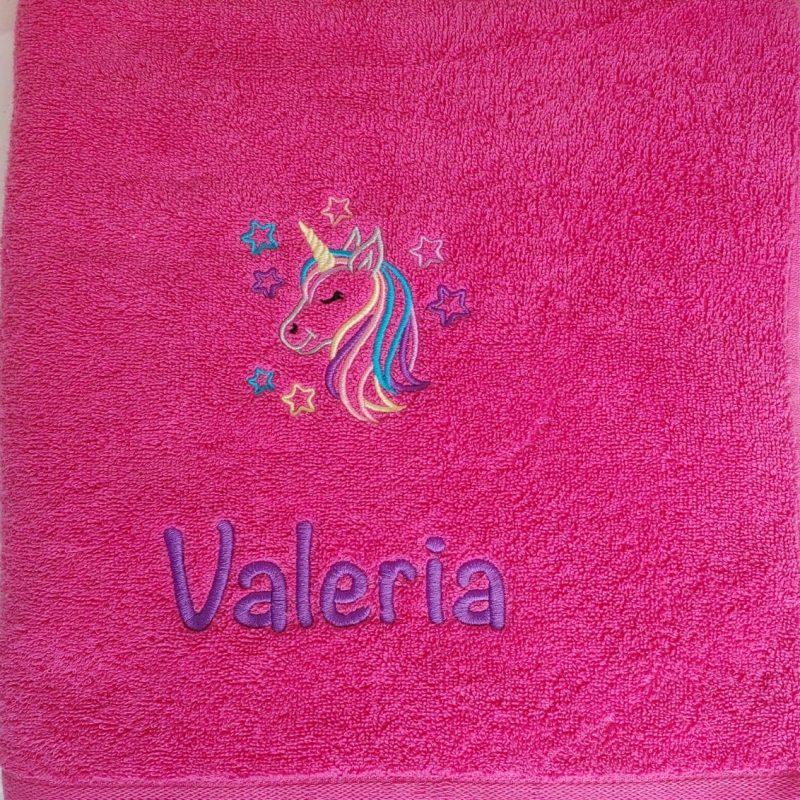 Toalla Infantil Fucsia/Morado "Mito"