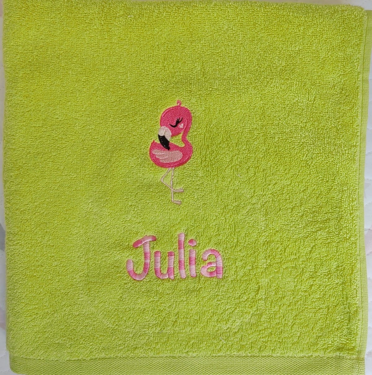 Bordados MITASI - Toalla Infantil "Flamenco"