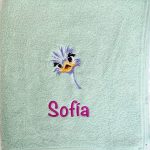 Bordados MITASI - Toalla Verde Avestruz