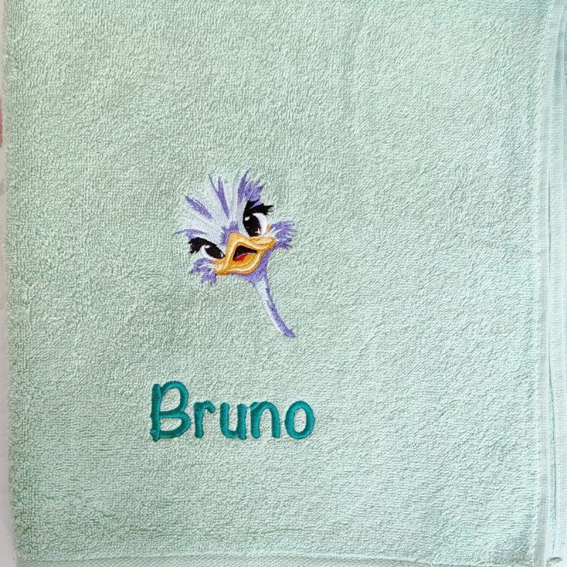 Bordados MITASI - Toalla Verde Avestruz