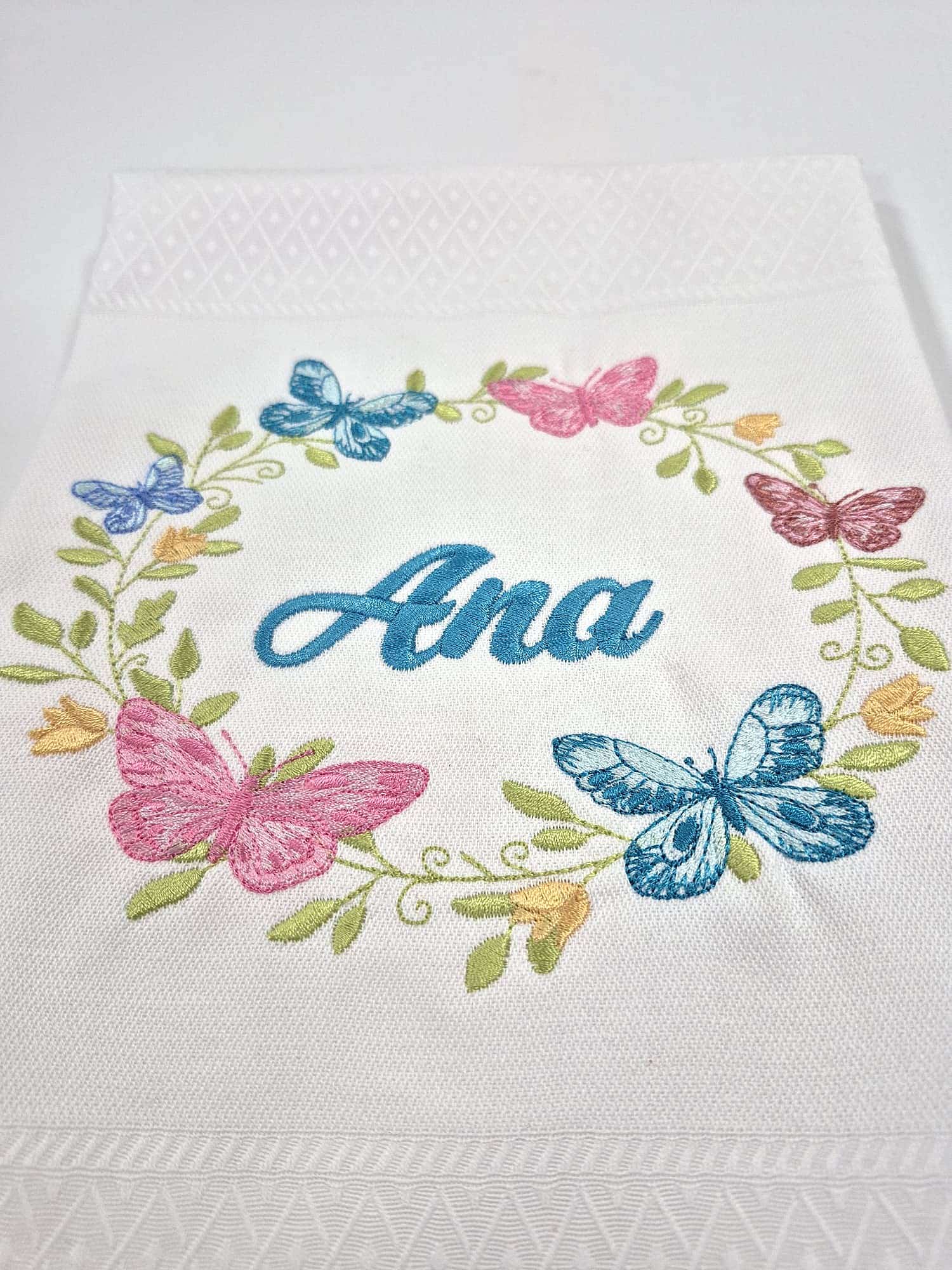 Paño de cocina "Borboletas" personalizado - Imagen 2