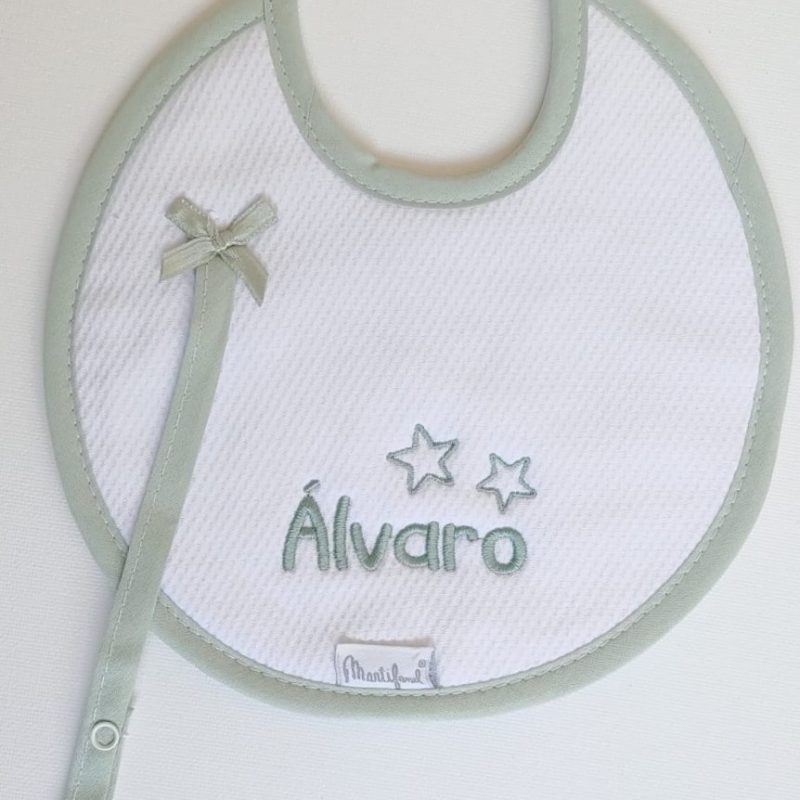 Bordados MITASI - Babero "Mitasi" Verde