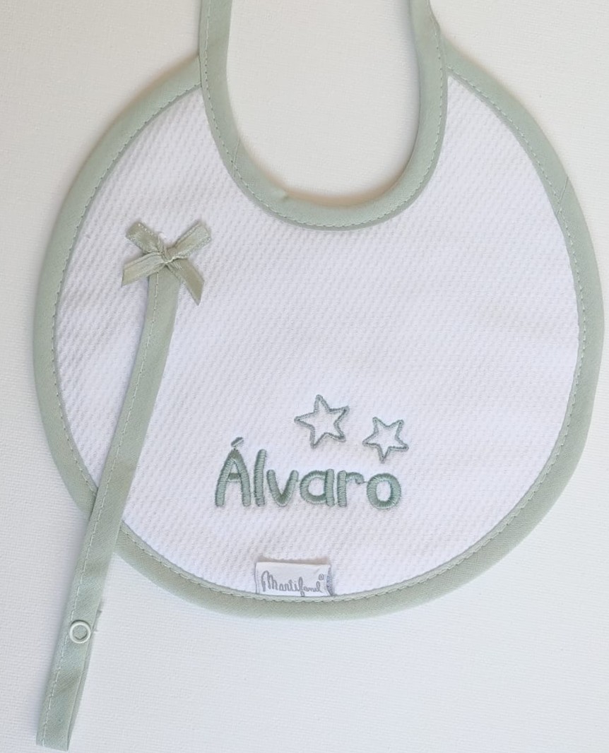 Bordados MITASI - Babero "Mitasi" Verde