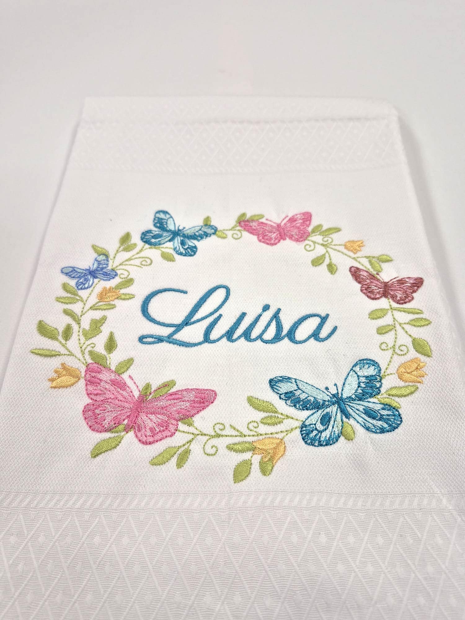 Paño de cocina "Borboletas" personalizado - Imagen 2