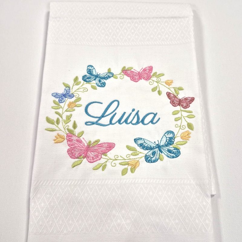 Paño de cocina "Borboletas" personalizado