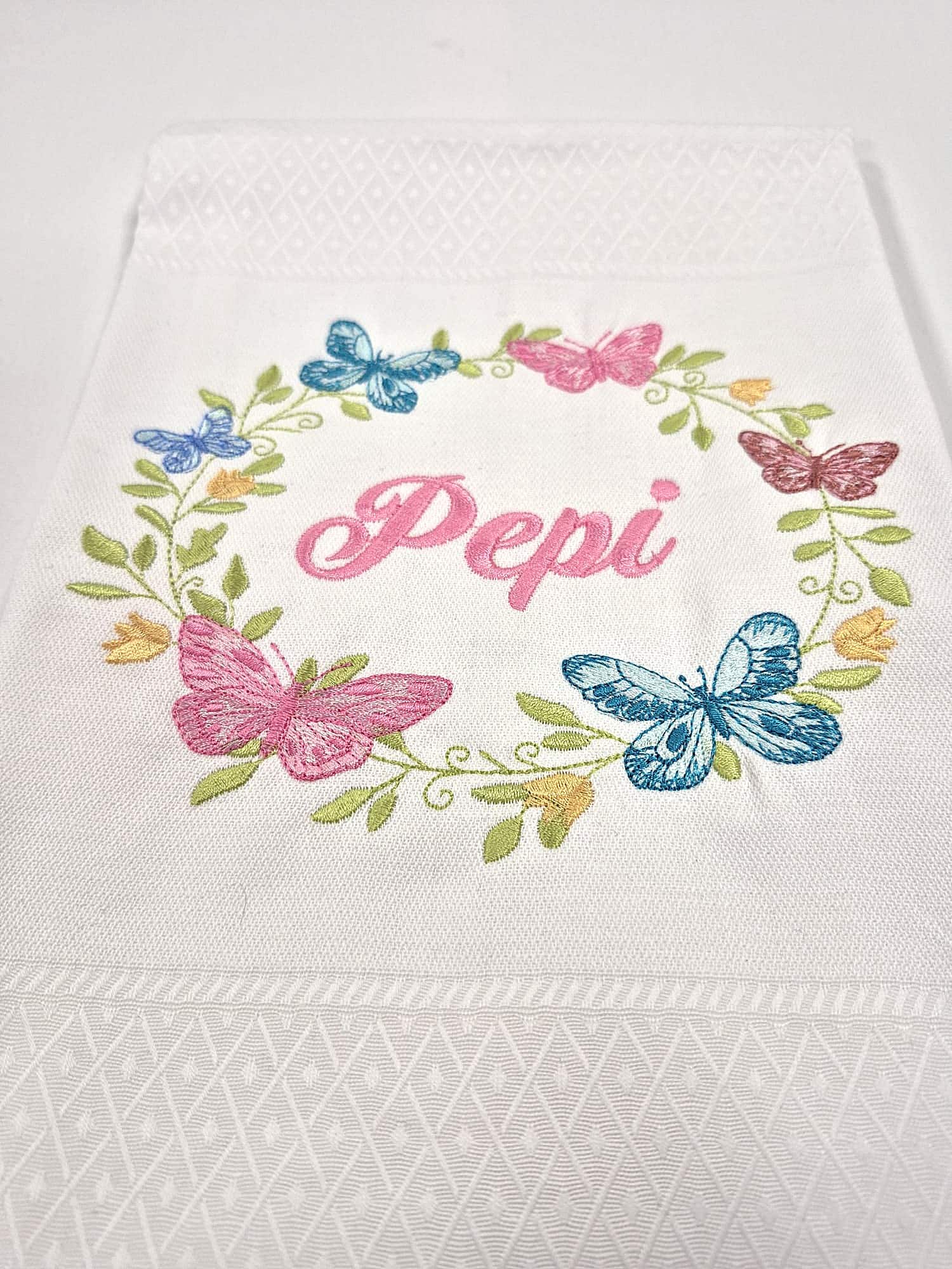 Paño de cocina "Borboletas" personalizado - Imagen 2