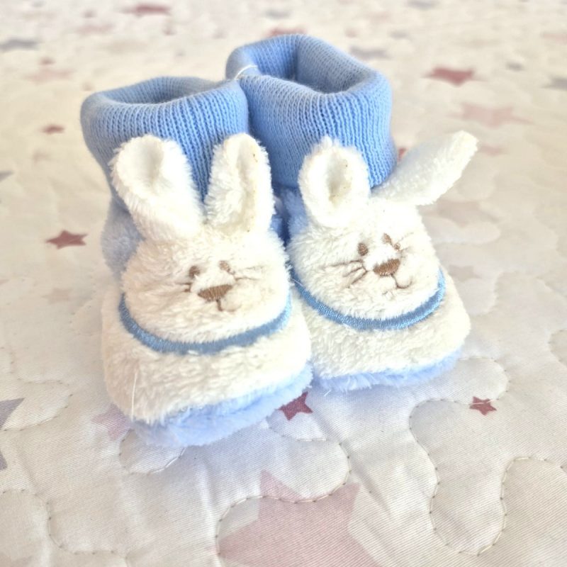 Patucos para bebé Azul/Blanco