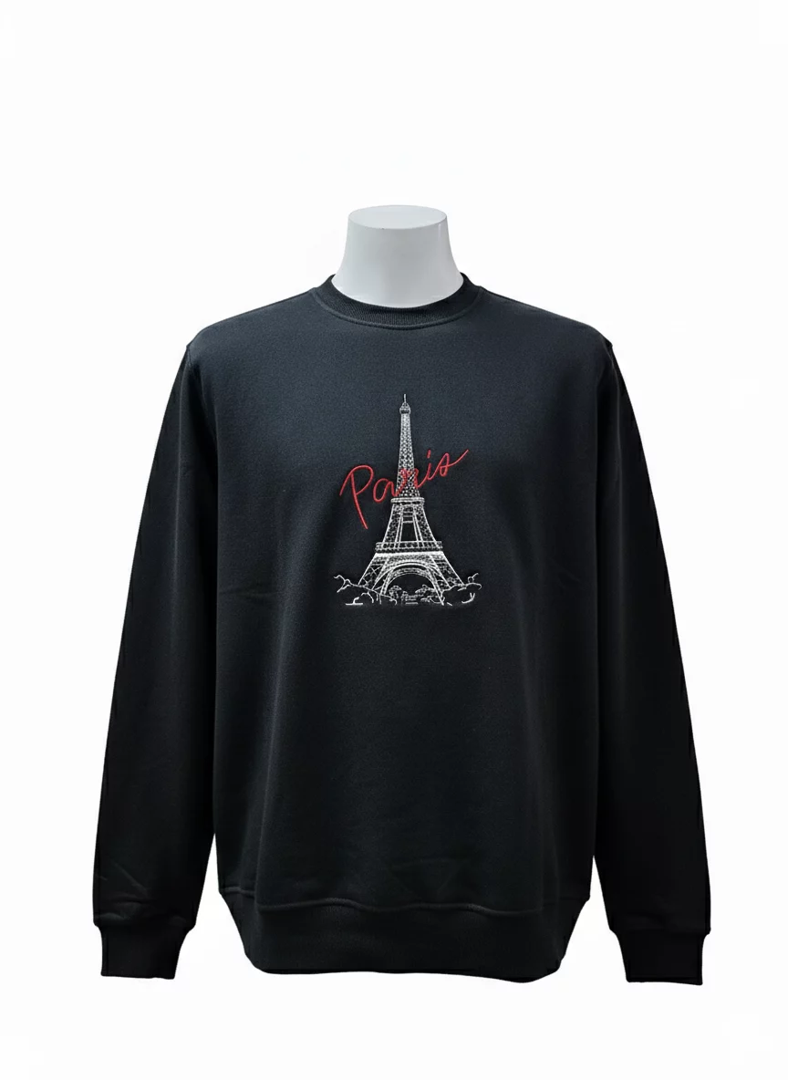 Sudadera Paris Preto