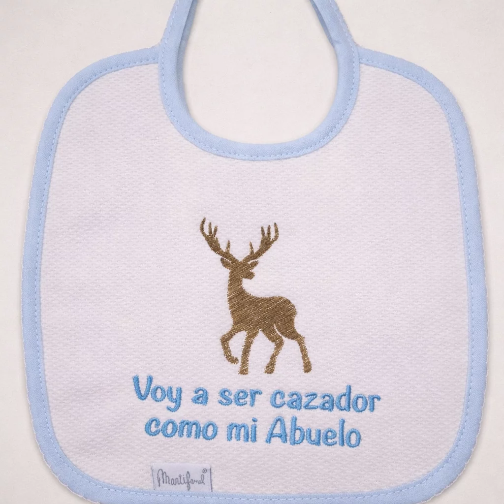 Babero "Voy a ser cazador como mi abuelo"